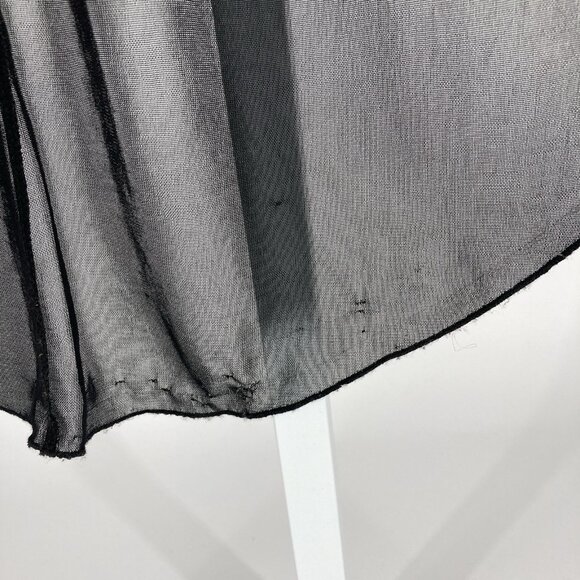 Vintage Byer Too Womens Beaded Mesh Midi Dress Size M Whimsigoth Vamp Goth Y2K - Picture 8 of 16